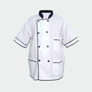 Chaqueta blanca con azul